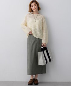 23区 【先行予約】コットンギマ ボートネック ニット
