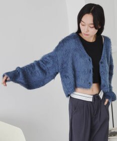 WEGO ファータッチニットショートカーデ