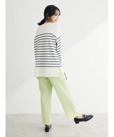 Green Parks ラメ入りボーダーニットプルオーバー