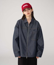 WEGO 【ユニセックス着用ITEM/MLサイズ展開】カラーステッチシャツジャケット