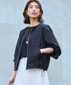 23区 シアータンブラー ダブルポケット ブルゾン ネイビー系