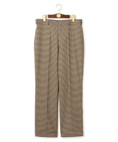 J.PRESS MEN 【J.PRESS ORIGINALS】Wool Polyester Gun Club Check Spindle New Piped Stem Slacks