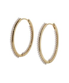 Green Parks パールラインワンタッチピアス