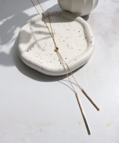 Tiaclasse 【日本製】ボール＆バー ラリエット ネックレス