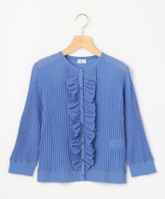 組曲 L シアーニット フリルカーディガン