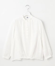 J.PRESS LADIES S 【洗える】アセVisシャドーギンガム タック ブラウス