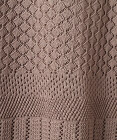 earth music&ecology ＳＥＴ２点レース編みペプラムカーデ＋スカート