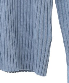 earth music&ecology シアースリーブリブハイネックプルオーバー