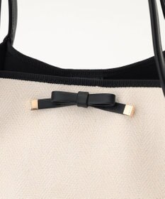 TOCCA 【A4サイズ対応】TRIM RIBBON CANVASTOTE トートバッグ