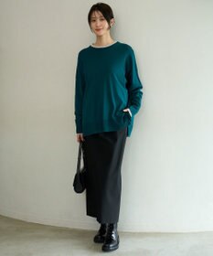 UNFILO L ウールライク Iラインスカート