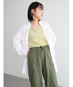 Green Parks 綿麻混オーバーサイズシャツチュニック