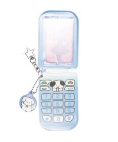 WEGO 【痛バ＆推し活グッズ】チャーム付きゆるアニマルガラケーカードホルダーキーホルダー