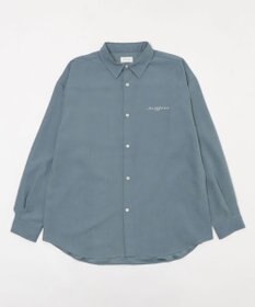 WEGO 【ユニセックス着用ITEM】フィブリルワンポイントBIGシャツ（長袖）