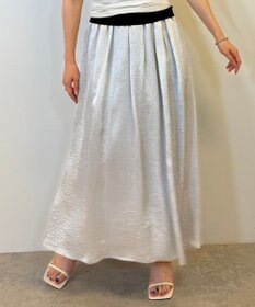 NAVE 【Nave・otona MUSE別注/速乾/UVケア/洗える】シャイニーフレアスカート