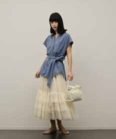 GRACE CONTINENTAL チュールティアードスカート