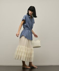 GRACE CONTINENTAL チュールティアードスカート