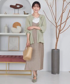 Tiaclasse 楊柳シアーバックリボンシャツ