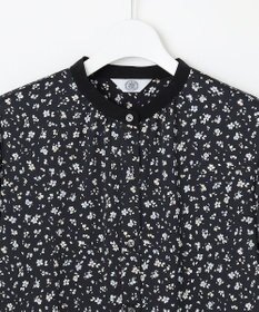 J.PRESS LADIES L 【洗える】スパンウェーブフラワープリント ブラウス