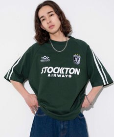 WEGO 【ユニセックス着用ITEM/手洗い可/MLサイズ】ラインゲームロゴT