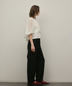 GRACE CONTINENTAL シアーケープニットカーディガン