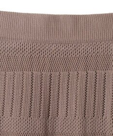 earth music&ecology ＳＥＴ２点レース編みペプラムカーデ＋スカート