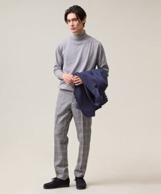 J.PRESS MEN 品よく暖かで首元からスマートに【ストレッチ / イージーケア】【FLEX YARN】タートルネック ニット