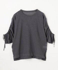 ANY L シアーシャーリングスリーブニット