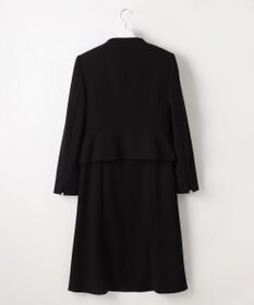 自由区 FORMAL 【ウォッシャブル対応】ドビーボーダーリボン ジャケット+ワンピース