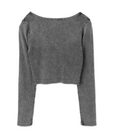 WEGO ヴィンテージウォッシュリブロンT