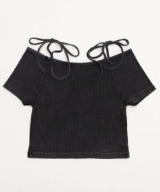 WEGO ヴィンテージウォッシュオフショルちびT