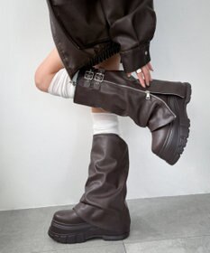 WEGO 厚底カバーロングブーツ