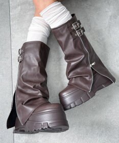 WEGO 厚底カバーロングブーツ