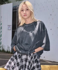 WEGO 【ユニセックス着用ITEM/MLサイズ展開】コールドダイスウィッチングロゴT（SS）