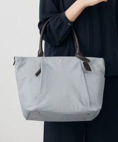 J.PRESS LADIES 【A4サイズ収納可】 ナイロン トート バッグ ライトグレー系
