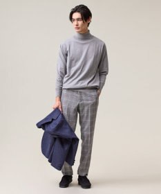 J.PRESS MEN 品よく暖かで首元からスマートに【ストレッチ / イージーケア】【FLEX YARN】タートルネック ニット