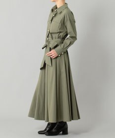 GRACE CONTINENTAL リボン付フレアシャツワンピース