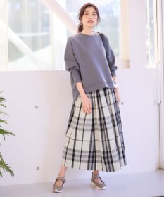 ANY 【ウエストゴム】タックギャザースカート