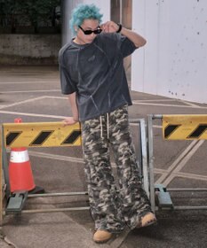 WEGO 【ユニセックス着用ITEM/MLサイズ展開】コールドダイスウィッチングロゴT（SS）