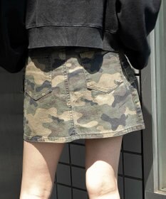 WEGO ヴィンテージウォッシュカーゴミニスカート