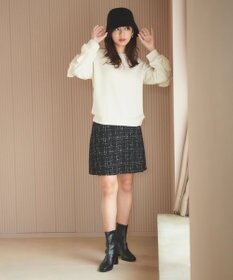 Feroux 【洗える】袖フリルダンボール プルオーバー