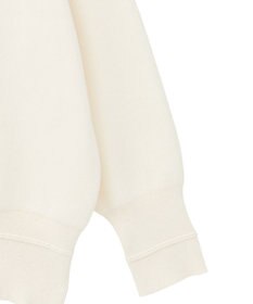 earth music&ecology 【洗濯機洗い可】スウェットライクロゴニットプルオーバー