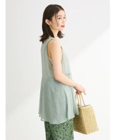 Green Parks ・ＥＬＥＮＣＡＲＥ　ＤＵＥオーガンジーノースリチュニック