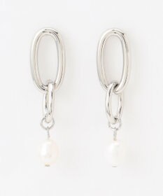 ANY 【WEB限定】ダブルリングパールピアス(両耳用)