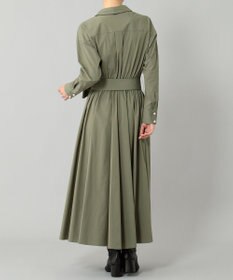 GRACE CONTINENTAL リボン付フレアシャツワンピース