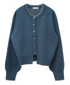 earth music&ecology ラメジャカードカーディガン