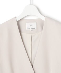 23区 【セットアップ対応/洗える】トリアセダブルジョーゼット ジレ