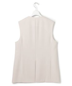 23区 【セットアップ対応/洗える】トリアセダブルジョーゼット ジレ