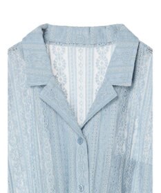 earth music&ecology フラワーレースシャツ