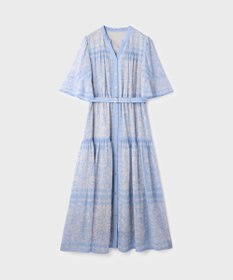 GRACE CONTINENTAL ペイズリーカレイドプリントワンピース