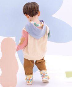 MIKI HOUSE HOT BISCUITS 【80-120cm】【NEW Color Series】裏毛パイル素材 パステルカラー フーディ